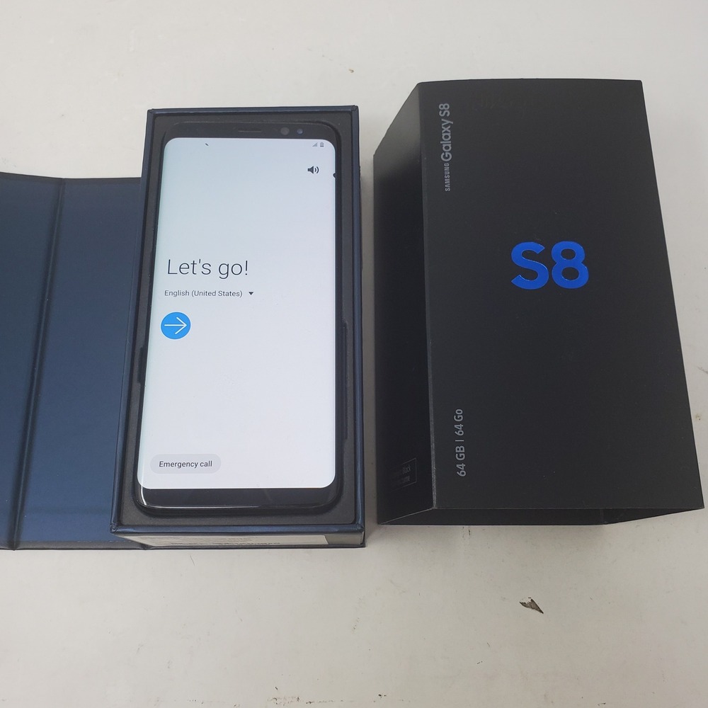 Samsung Galaxy S8 64GB SM-G950W Midnight Black Unlocked Smartphone with Box